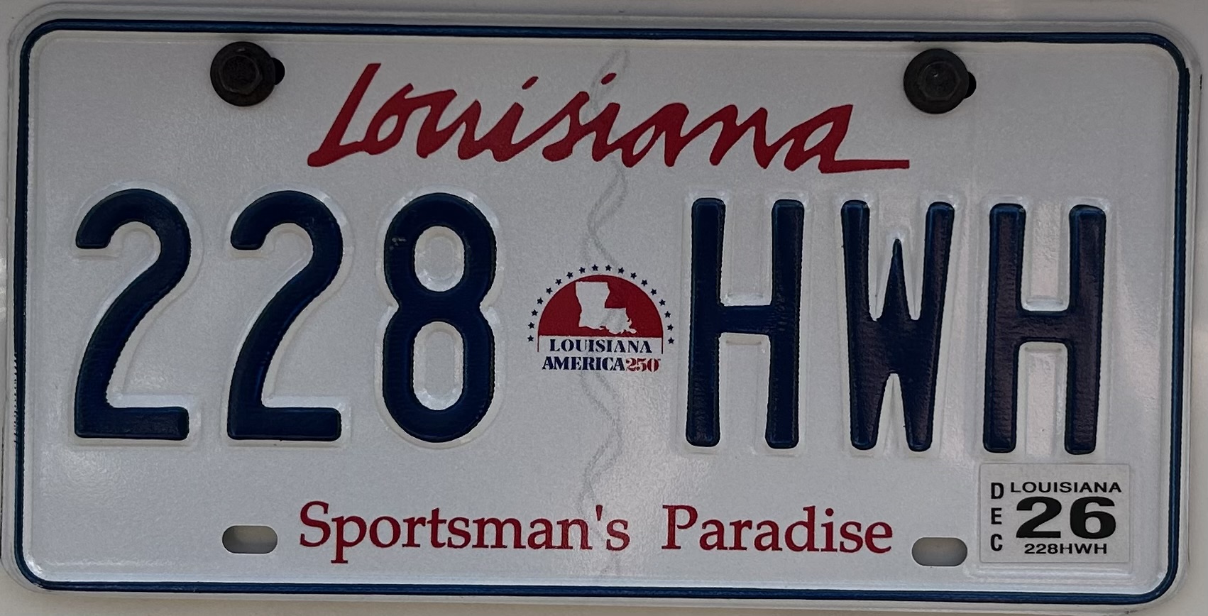 America 250 license plate design
