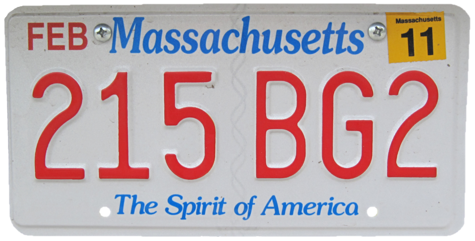 Standard license plate design