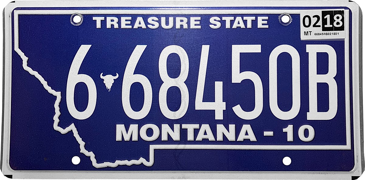 -present standard plate (new font) license plate design